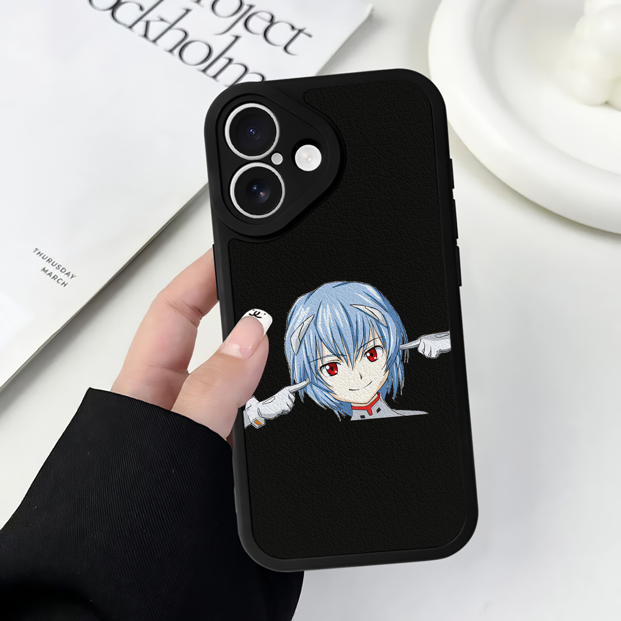 （画像用） EVA 新世紀エヴァンゲリオン 【iPhone 16シリーズ対応】シリコンスマホケース（レザー調） 材質：シリコン